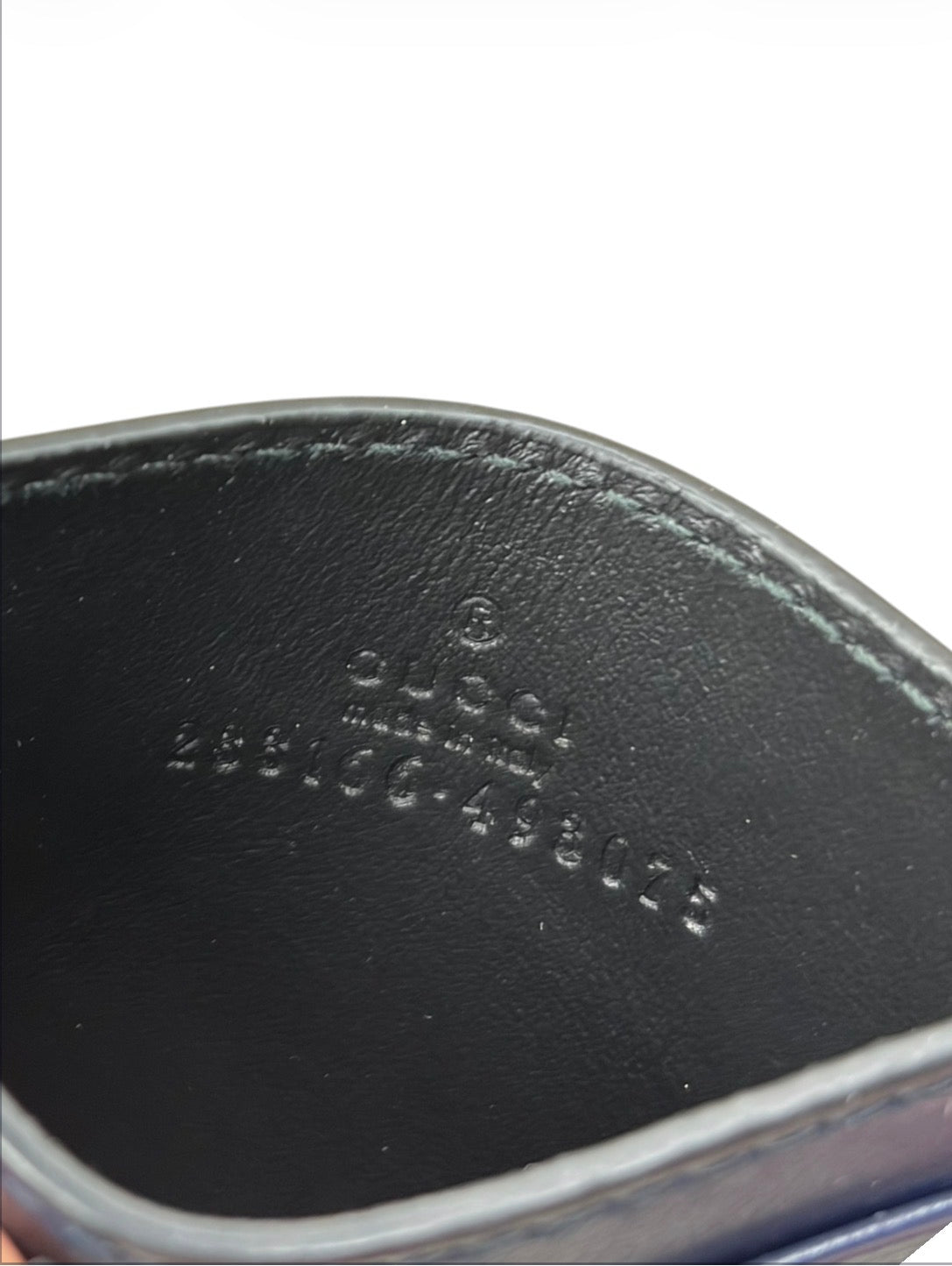 Gucci denim card holder